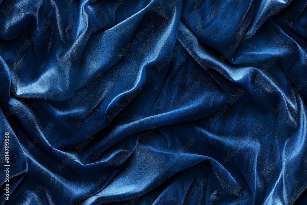 Obraz premium Luxurious Deep Blue Velvet Texture Background