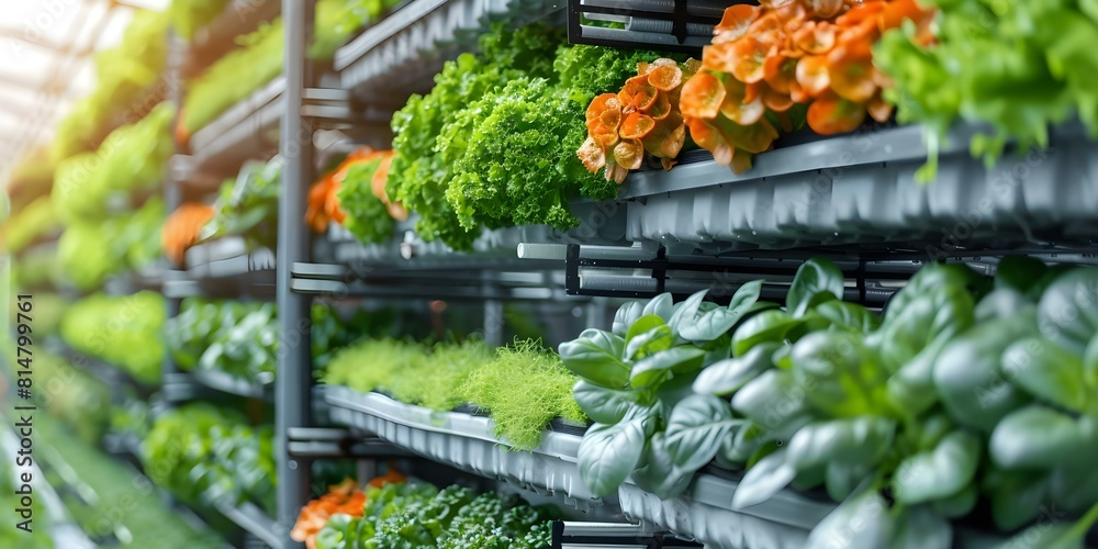 Vertical farming: Harnessing hydroponic systems and automation for sustainable agriculture. Concept Agricultural Technology, Hydroponic Farming, Sustainable Agriculture, Vertical Farming