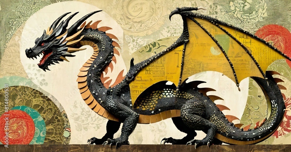 Obraz premium Papercraft Collage