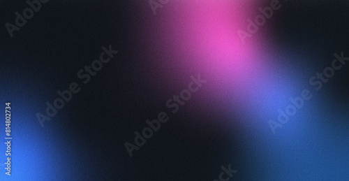 Abstract vibrant background with grainy texture and colorful blurry spots. Minimalist background design for poster, cover, wallpaper, banner in a modern trendy style.