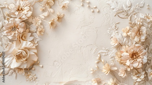 Wedding floral boho background