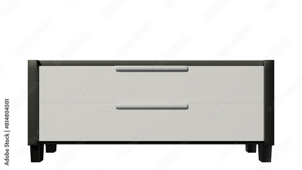 a white and black dresser with two drawers a white and black dresser with two drawers