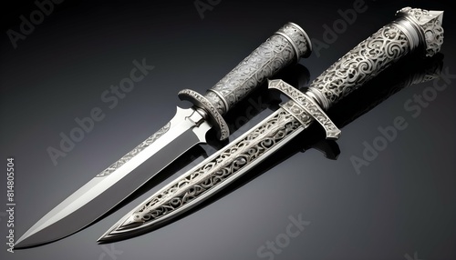 A collectors dagger with an intricately designed upscaled_3