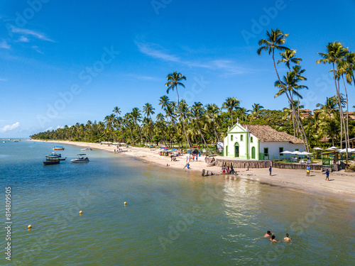 Obraz na płótnie Capela de São Benedito, Igrejinha de Carneiros, Praia dos Carneiros, Tamandaré, Pernambuco, Brasil