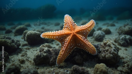 starfish on the sea and swiming smoothly © Muhammad