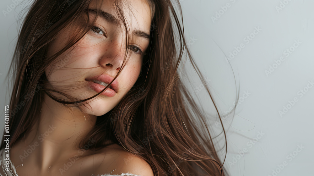 Happy Vibes Young Woman with Brown Hair Beauty Young And Free, Enjoying Life with A Smile On My Face Happy Vibes Young Woman with Brown Hair Beauty Young And Free, Enjoying Life with A Smile On My Face