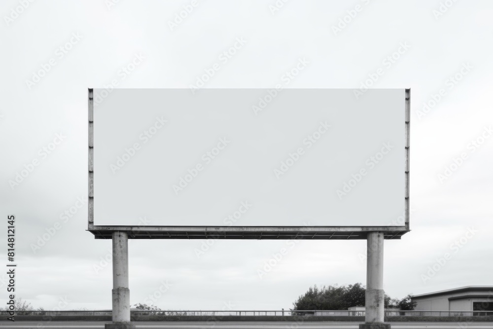 Obraz premium Blank a large billboard on the sky view background.