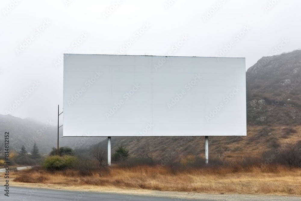 Blank a large billboard on the sky view background. Blank a large billboard on the sky view background.