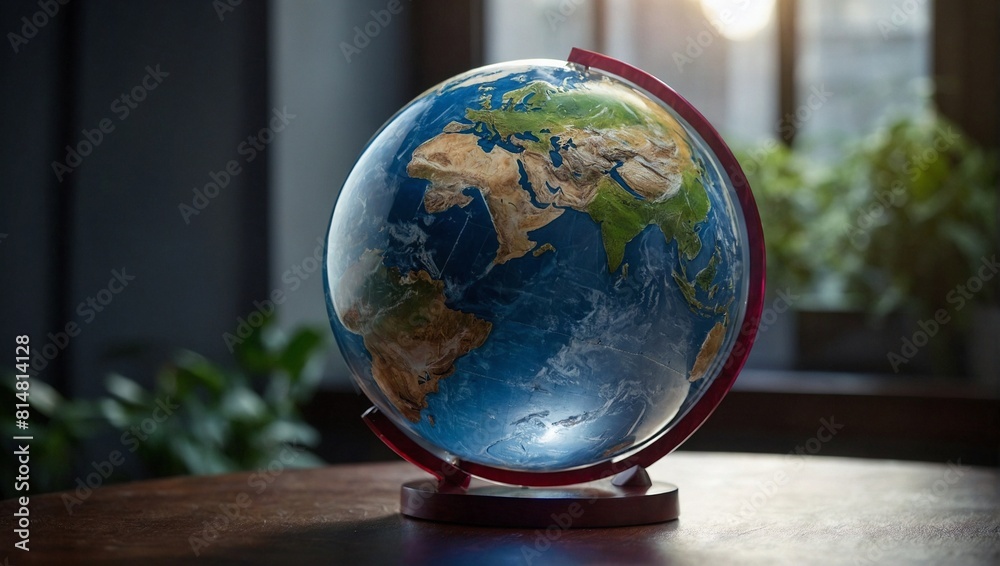 Glass earth globe Glass earth globe