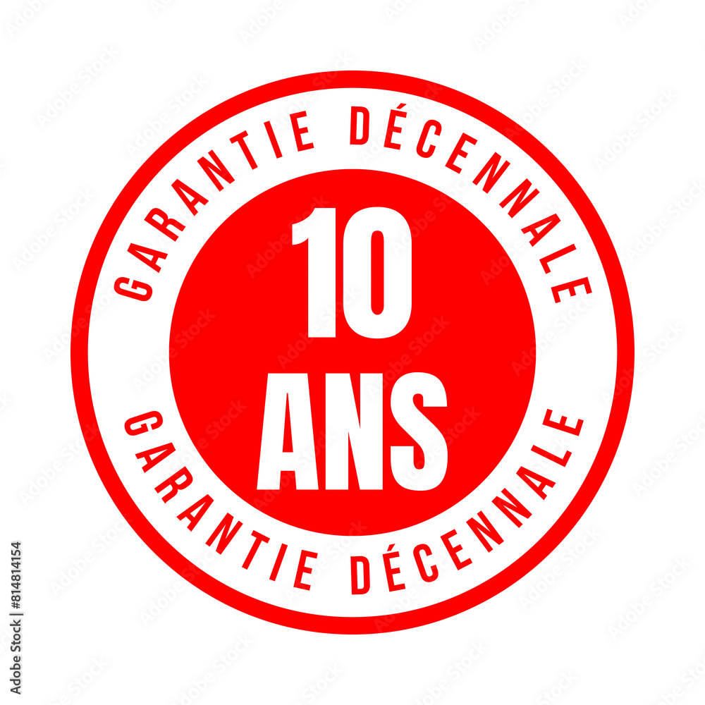 Symbole garantie décennale en France
