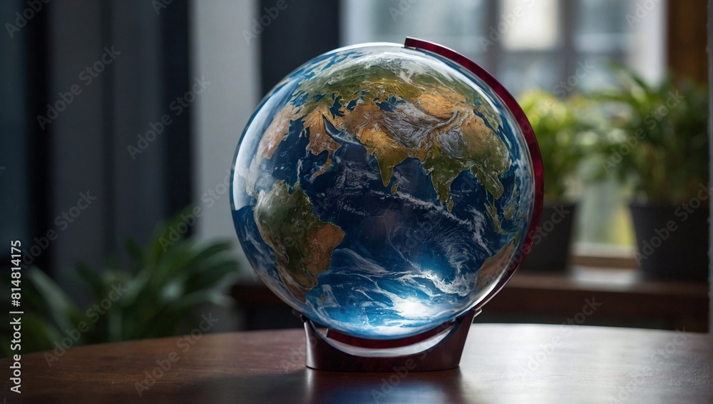 Glass earth globe Glass earth globe