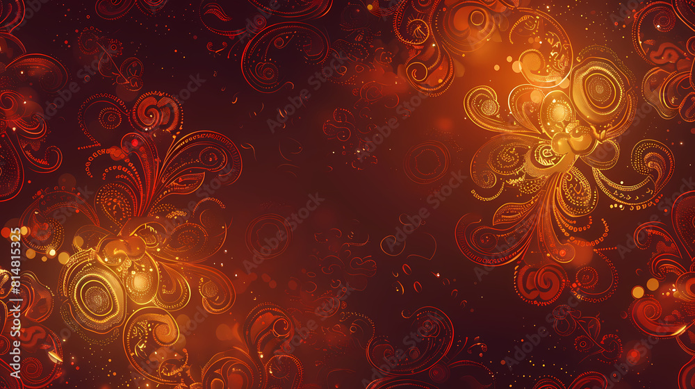 Abstract Seamless pattern with floral element henna style vector image Abstract Seamless pattern with floral element henna style vector image