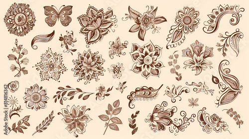 Old lace seamless pattern ornamental flowers vector image