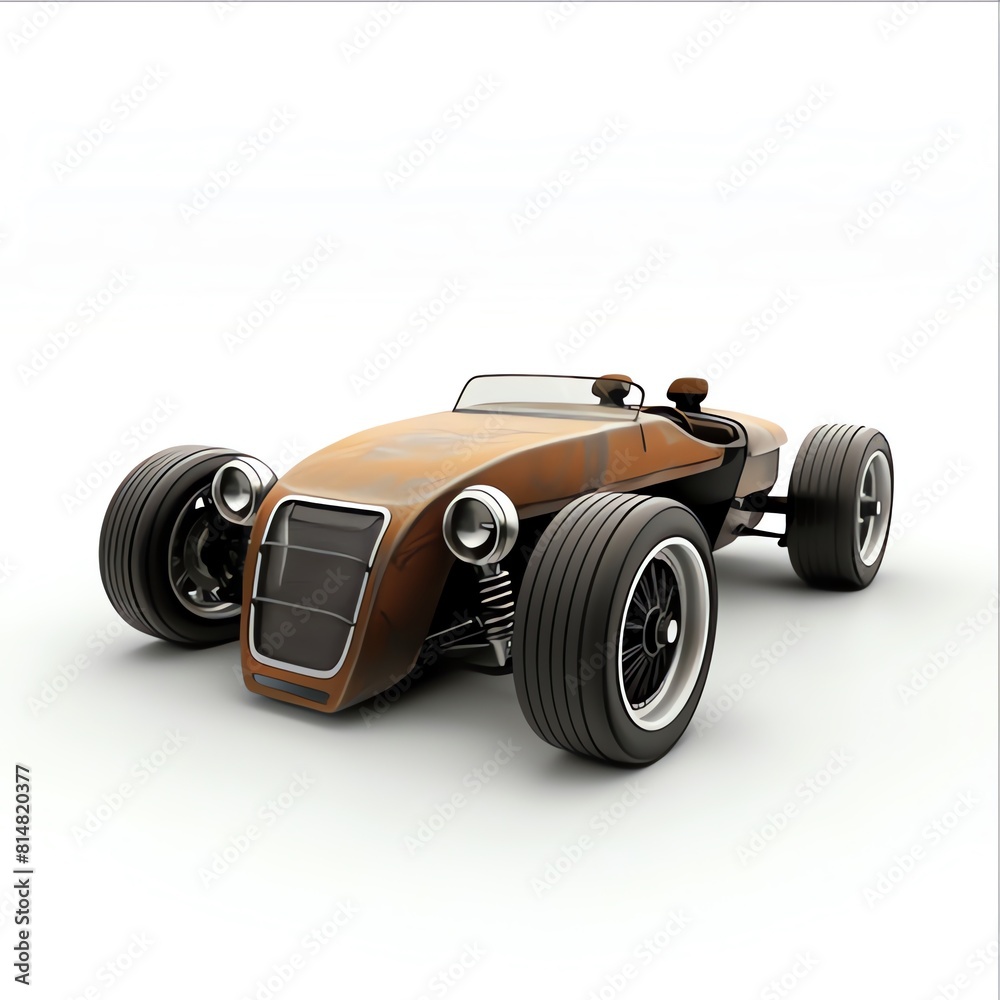 Car on white background. 3d render Car on white background. 3d render
