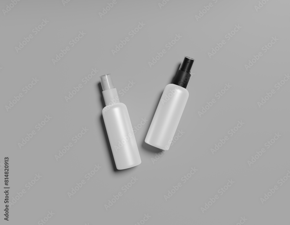 spray bottles mockups with transparent cap isolated spray bottles mockups with transparent cap isolated