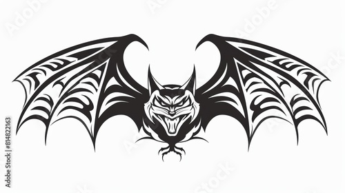 Tribal Bat Design