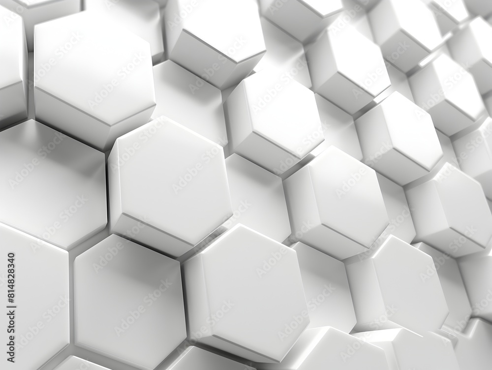Abstract white background with hexagon pattern for technology concept
Abstract white background with hexagon pattern for technology concept