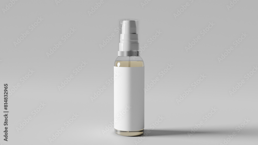 a bottle of liquid with a white cap a bottle of liquid with a white cap