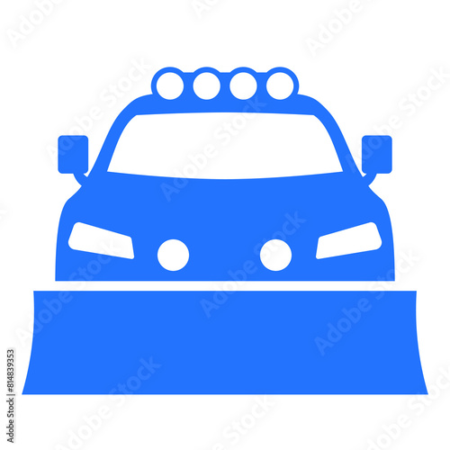 Tablou pe pânză snowplow truck icon