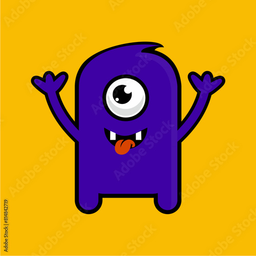 vector cartoon cute baby plankton, children's plankton