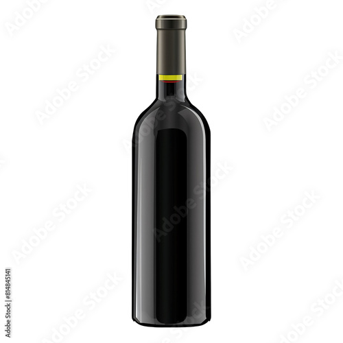 Wallpaper Mural Zinfandel Wine Bottle Vibrant and Zesty Die Cut PNG Style Isolated on White and Transparent Background Torontodigital.ca
