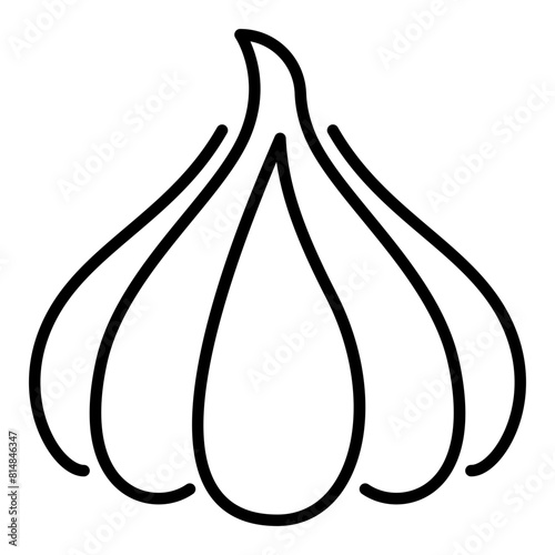 garlic icon illustration