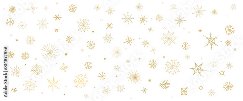 stars on the sky / snow / snowflakes winter christmas no background