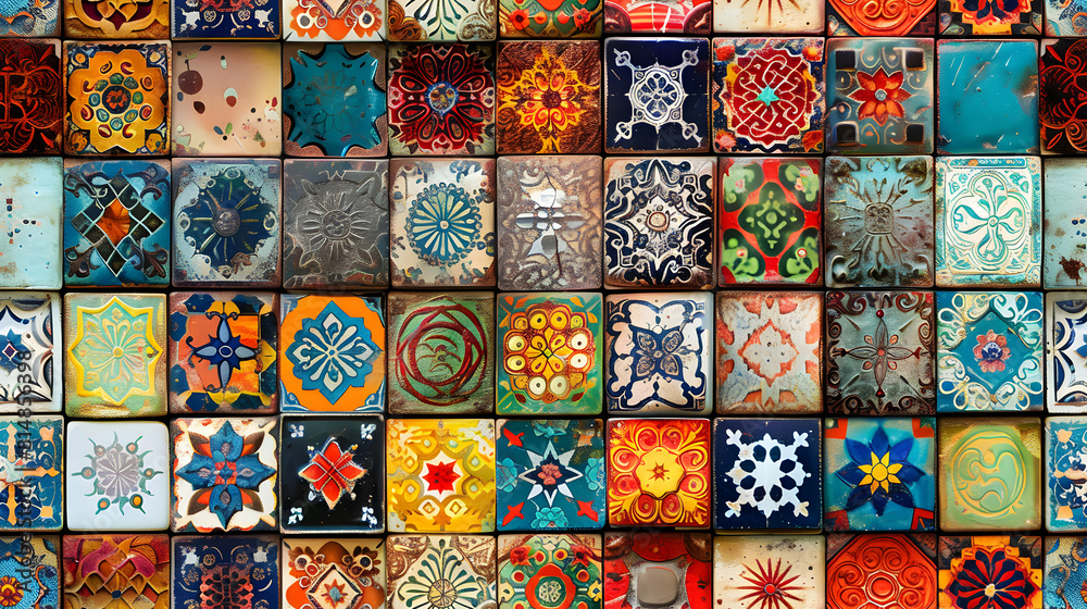 Festive Bazaar Tiles: Capturing Joy and Color of Eid Al Adha in Photo Realistic Concept Festive Bazaar Tiles: Capturing Joy and Color of Eid Al Adha in Photo Realistic Concept
