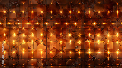 Eid Al Adha Lantern Glow Tiles: Capturing the Warm Glow in Photo Realistic Concept on Adobe Stock