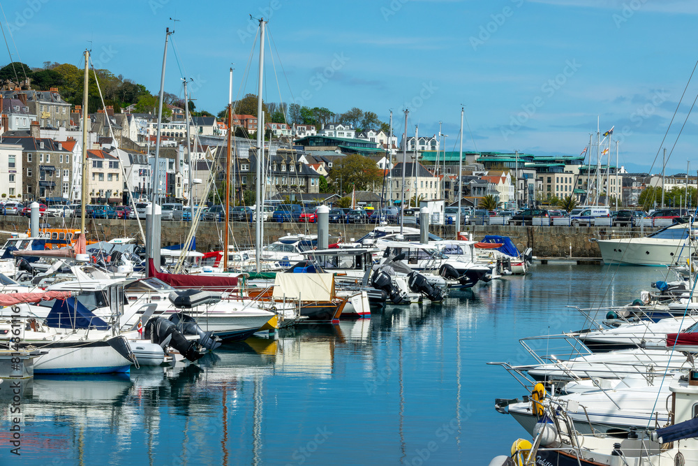 Marina of St Peter Port in guernsey, Channel Islands