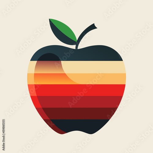             Apple icon logo vector illustration.
