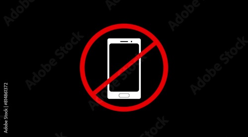 Not allow mobile phone sign animation.