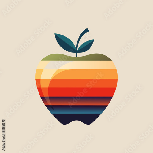             Apple icon logo vector illustration.
