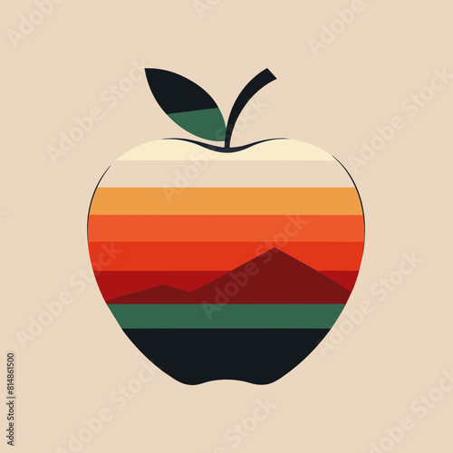             Apple icon logo vector illustration.
