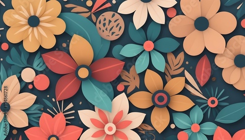 Craft a background with abstract floral patterns I upscaled_17 1