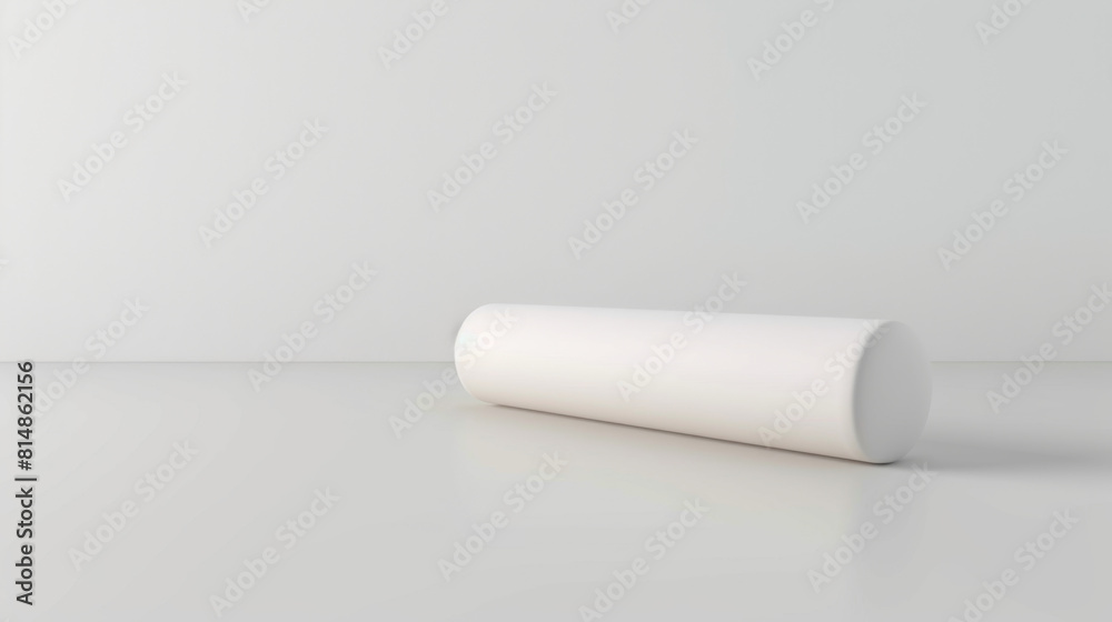 Simple yet striking image of a white cylinder placed centrally on a white background, exemplifying minimalist design. Simple yet striking image of a white cylinder placed centrally on a white background, exemplifying minimalist design.