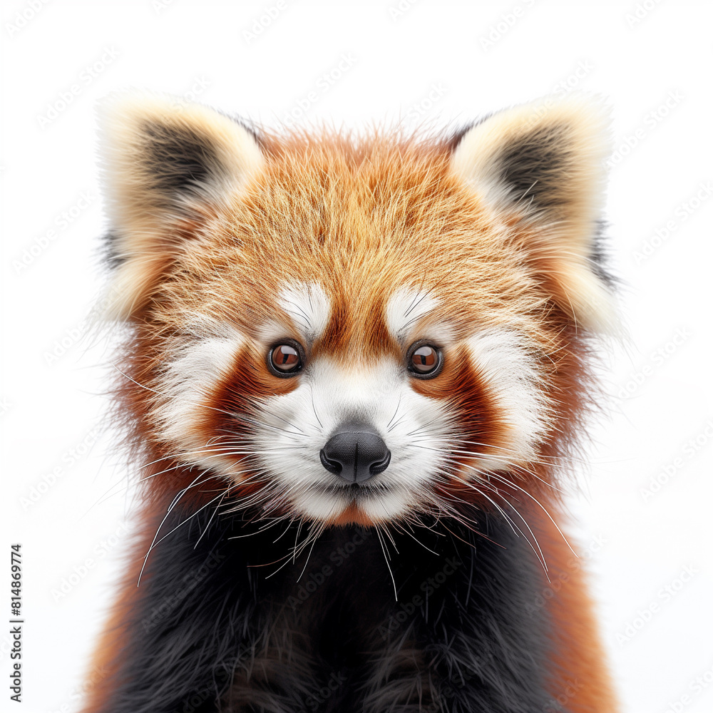 Fototapeta premium red panda isolated on white