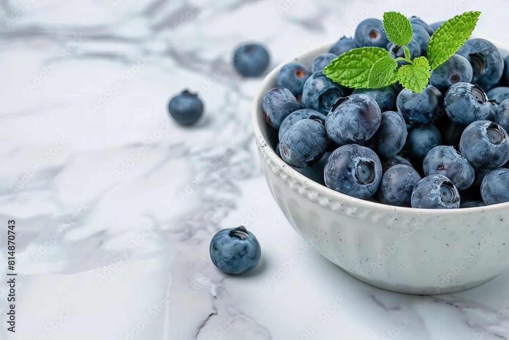 fresh blueberries on marble countertop closeup of juicy berries on kitchen table fresh blueberries on marble countertop closeup of juicy berries on kitchen table