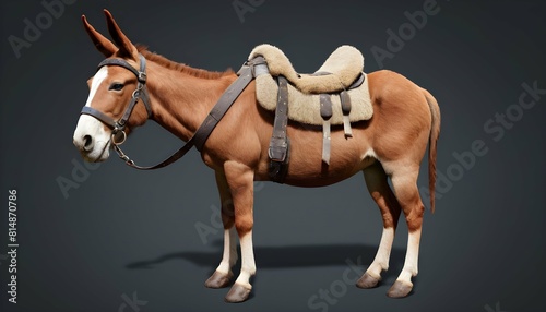 A mule icon with a sturdy build