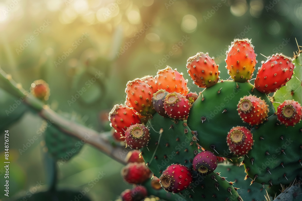 A cluster of red flowers with a green stem