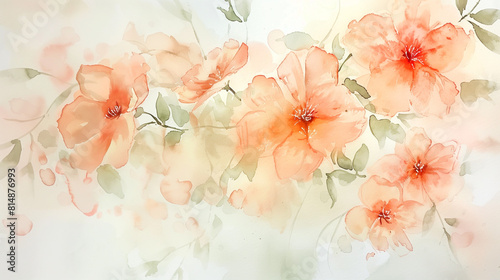 watercolor floral background
