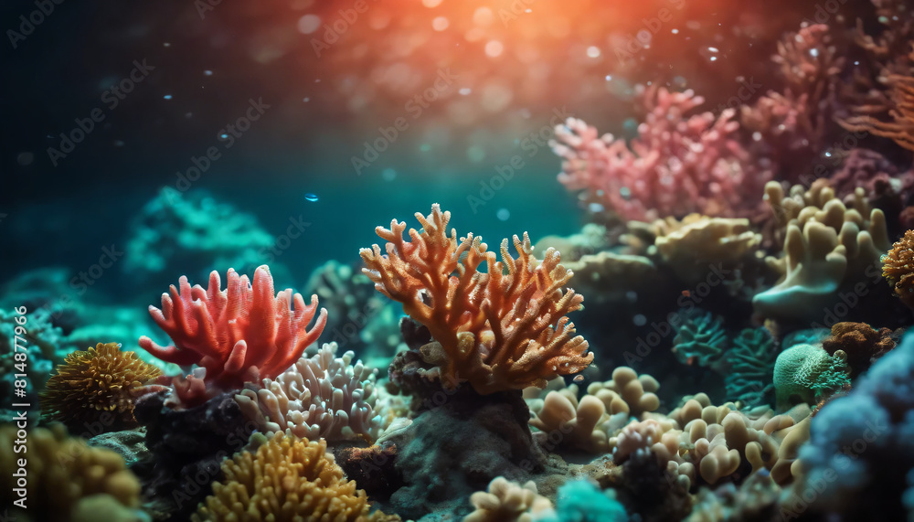 Fototapeta premium coral reef in sea