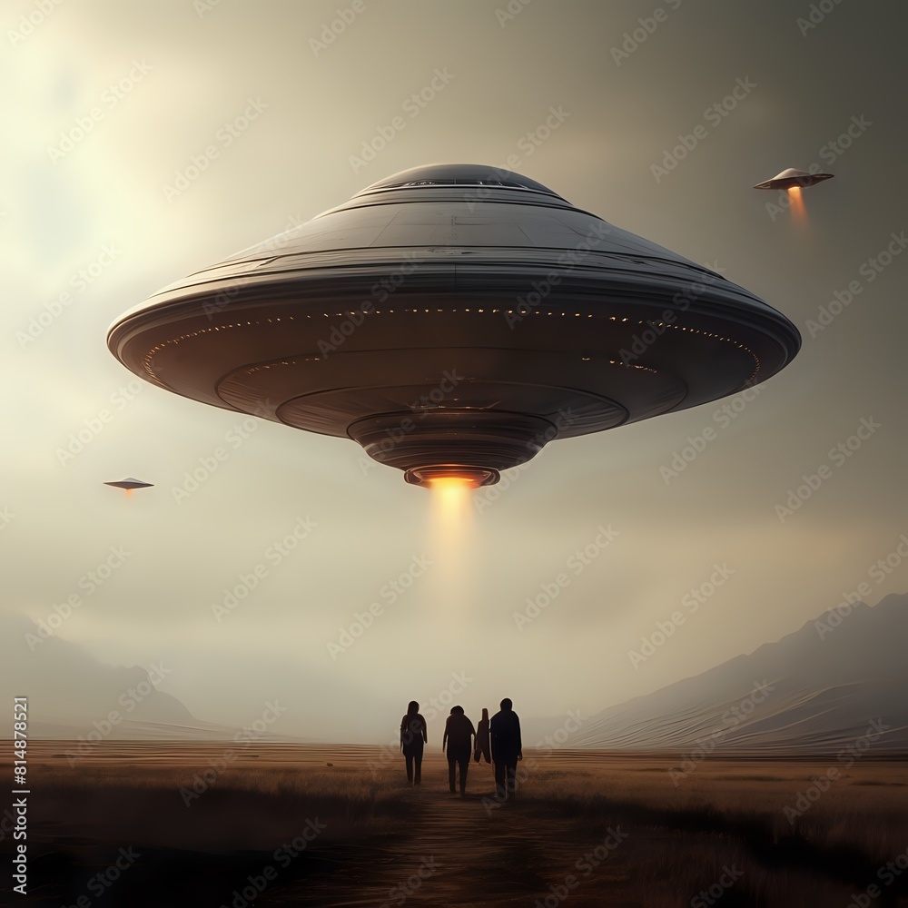 ufo flying over the city ufo flying over the city