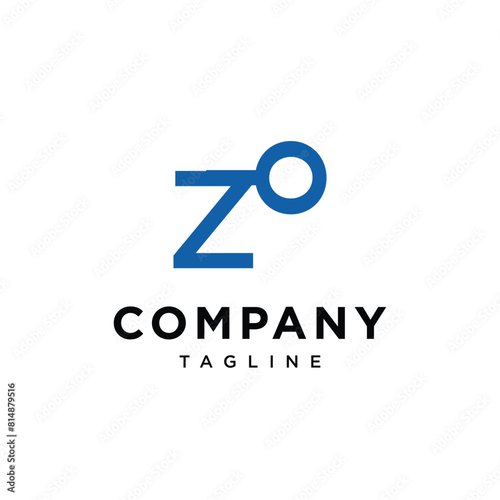 Letter Z magnifying glass logo vector template Letter Z magnifying glass logo vector template