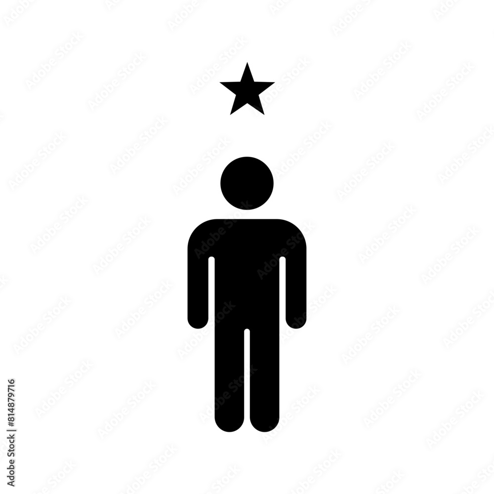 Customer experience vector icon. Star satisfaction rating vector icon sign, work experience symbol Customer experience vector icon. Star satisfaction rating vector icon sign, work experience symbol