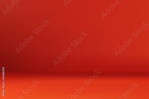 Abstract red gradient blurred background. Vector illustration. 