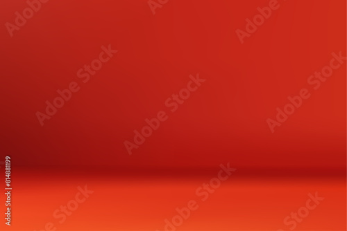 Abstract red gradient blurred background. Vector illustration.	