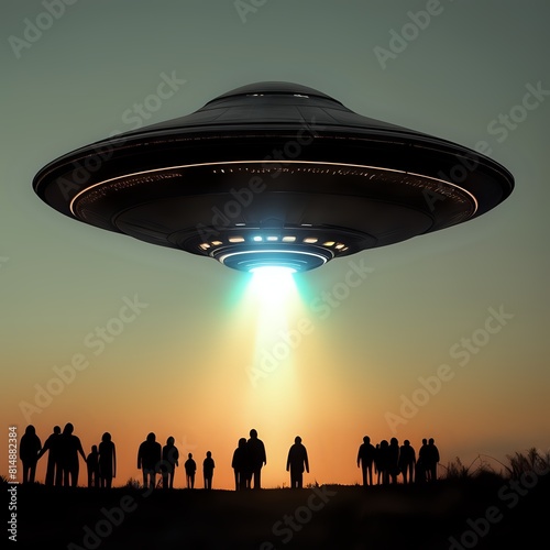 ufo in the night