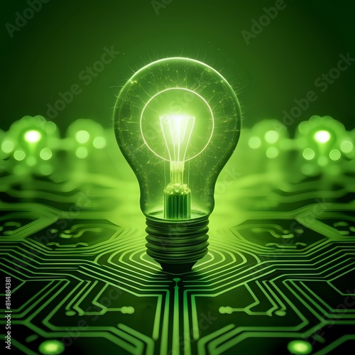 light bulb with background