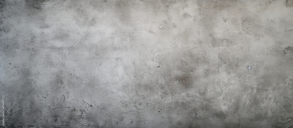 An abstract grunge background featuring a gray decorative plaster texture and vignette providing ample copy space for design purposes